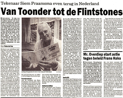 1993: Van Toonder tot Flintstones